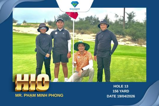 CHÚC MỪNG GOLFER PHẠM MINH PHONG CHINH PHỤC CÚ HOLE-IN-ONE ĐẲNG CẤP TẠI BLUE DIAMOND GOLF LINKS